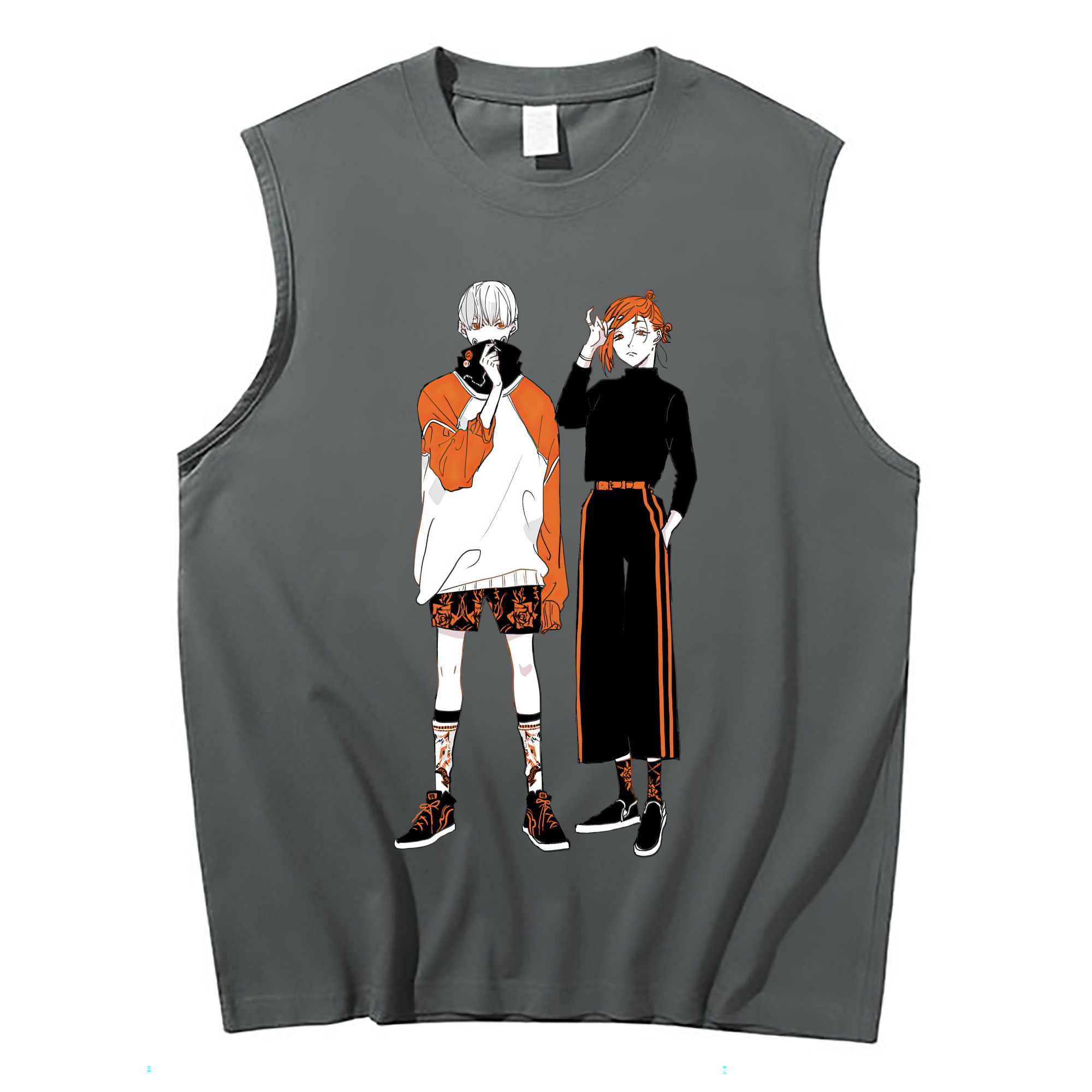 （画像用） 呪術廻戦 Jujutsu Kaisen コットン100％タンクトップ（フロントプリント）